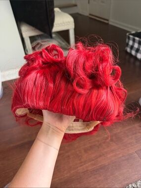 Red Updo Wig for Women
